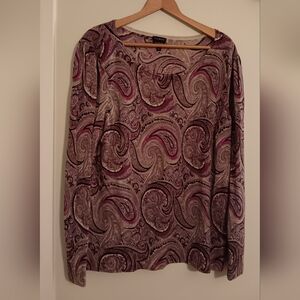 Paisley Long Sleeve Top